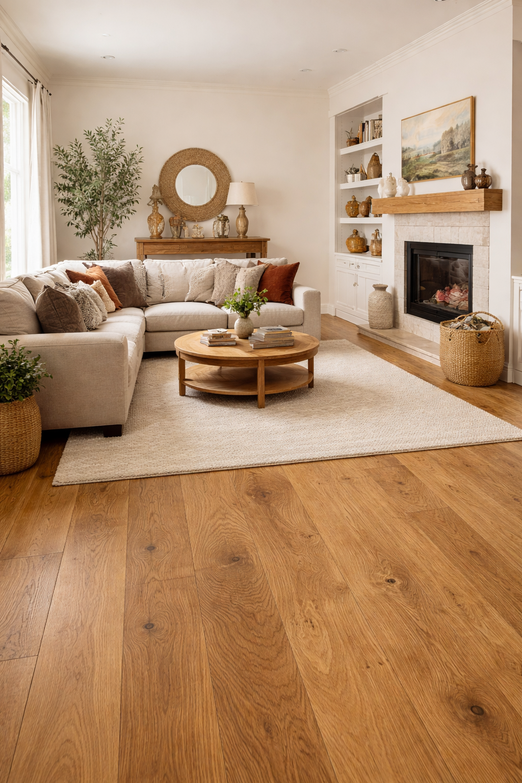 15/3 x 150mm Natural European Oak Engineered Plank - EFL2066
