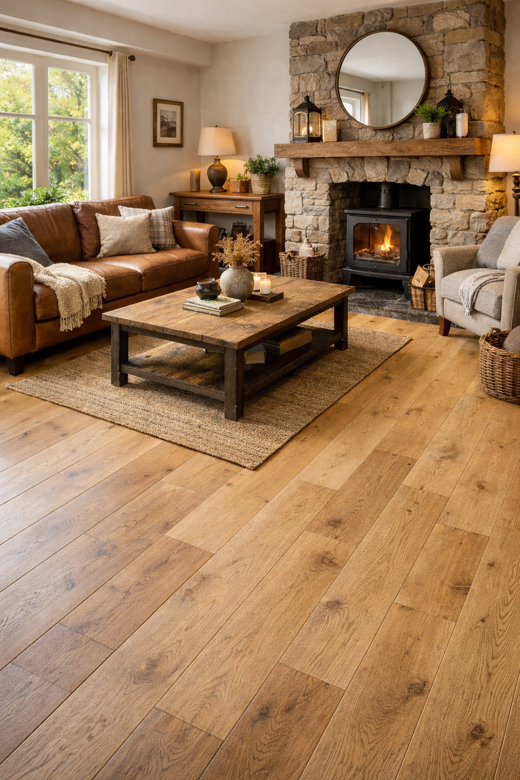 20/6 x 190mm Natural European Oak Engineered Plank - M3002