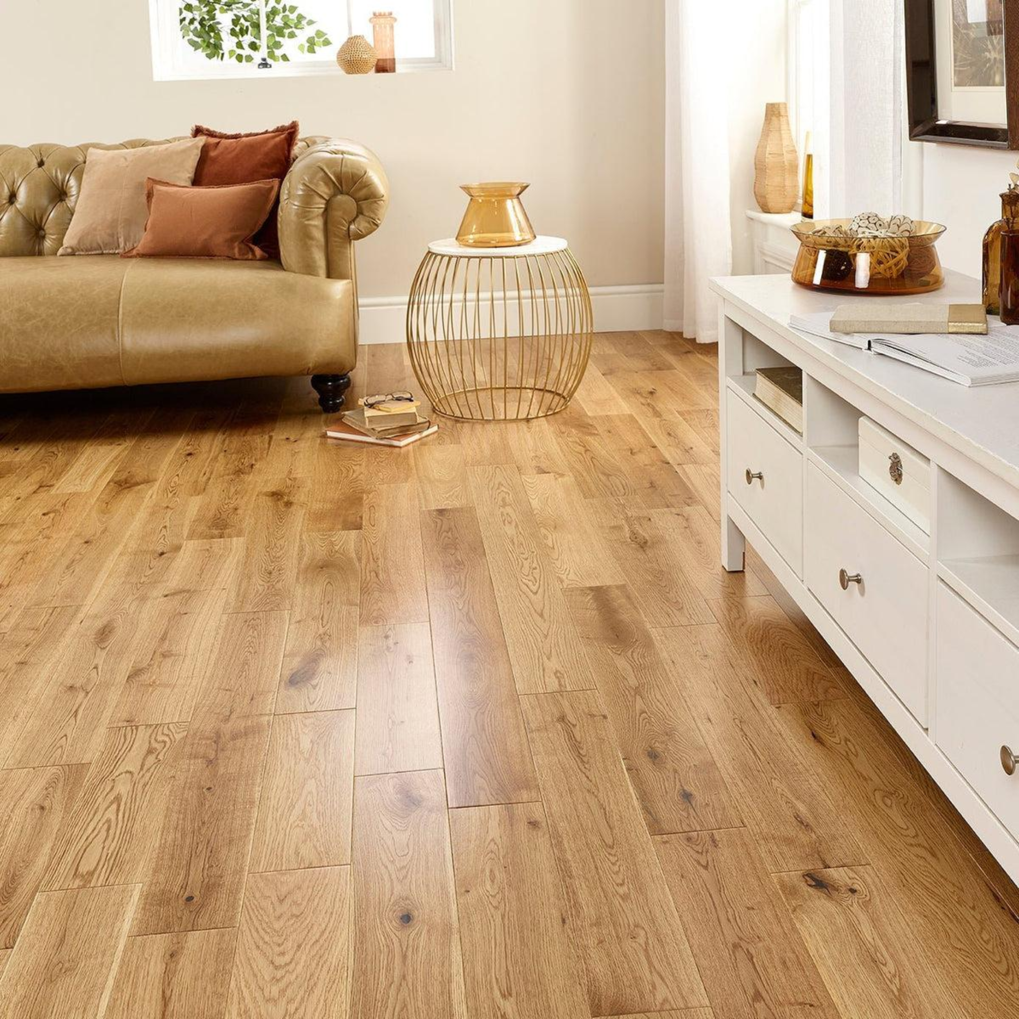 18/4 x 125mm Natural European Oak Engineered Plank - M3046